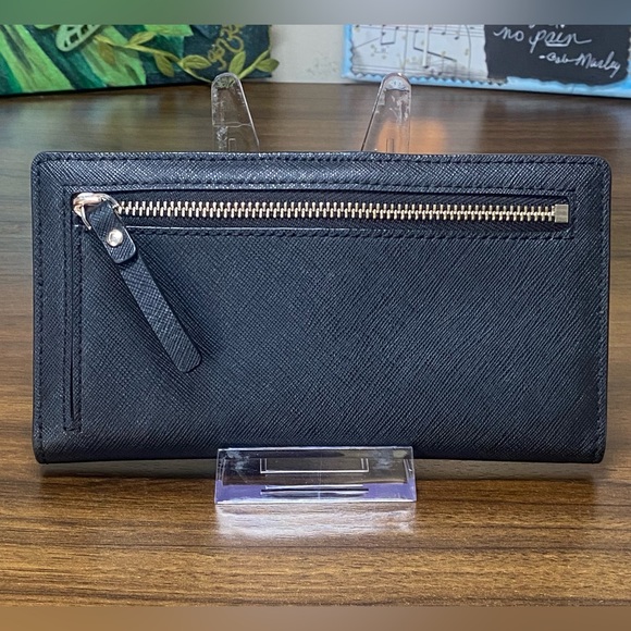 Kate Spade Saffiano Leather Black Wallet - Picture 2 of 10